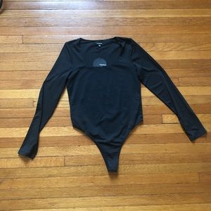 Black Long-Sleeved Bodysuit